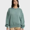Sudadera de cuello redondo Kendal decolorada
