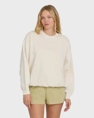Sudadera de cuello redondo Kendal decolorada