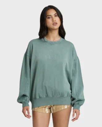 Sudadera de cuello redondo Kendal decolorada