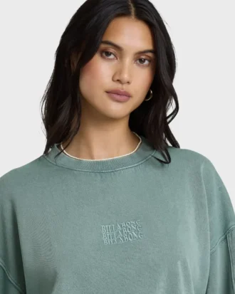 Sudadera de cuello redondo Kendal decolorada