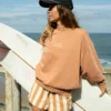 Sudadera de cuello redondo Kendal decolorada Sudadera de cuello redondo Kendal decolorada