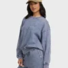 Sudadera de cuello redondo Kendal lavada con sal Sudadera de cuello redondo Kendal lavada con sal