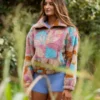Sudadera de forro polar Sherpa con media cremallera A/Div Barra