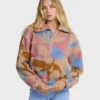 Sudadera de forro polar Sherpa con media cremallera A/Div Barra