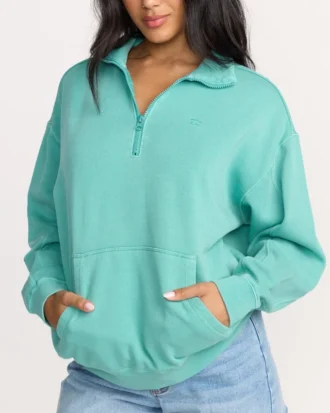 Sudadera Hula con media cremallera