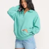 Sudadera Hula con media cremallera Sudadera Hula con media cremallera