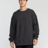 Sudadera icónica de cuello redondo con relieve