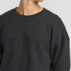 Sudadera icónica de cuello redondo con relieve