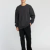 Sudadera icónica de cuello redondo con relieve