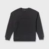 Sudadera icónica de cuello redondo con relieve