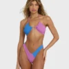 Top de bikini bandeau Drew de verano con bloques de color Top de bikini bandeau Drew de verano con bloques de color