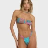 Top de bikini bandeau en V Patch It up
