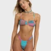 Top de bikini bandeau en V Patch It up