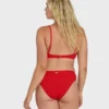 Top de bikini bralette con escote en V fruncido «Rising Tide»