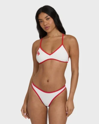 Top de bikini bralette con espalda cruzada Picnic V
