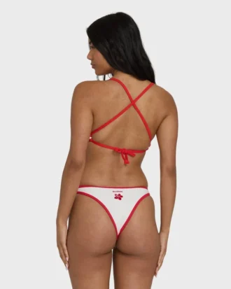 Top de bikini bralette con espalda cruzada Picnic V
