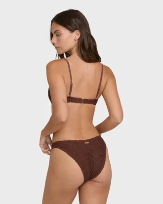 Top de bikini bralette en V Twisted Tides