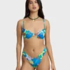 Top de bikini con aros Agua Flores Leah