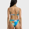Top de bikini con aros Agua Flores Leah