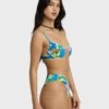 Top de bikini con aros Agua Flores Leah