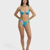 Top de bikini con aros Agua Flores Leah