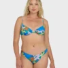 Top de bikini con aros Agua Flores Leah