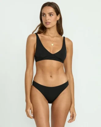 Top de bikini con escote pronunciado y tirantes finos Sol Searcher
