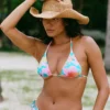 Top de bikini con triángulos multicolores Pipe Dreams