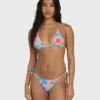Top de bikini con triángulos multicolores Pipe Dreams
