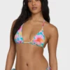 Top de bikini con triángulos multicolores Pipe Dreams