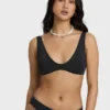 Top de bikini sin mangas con escote redondo Sol Searcher