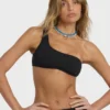 Top de bikini sin tirantes con un solo hombro Laura Twisted Sun
