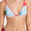 Top de bikini triangular alto Lottie Hall Slide