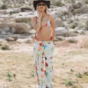 Top de bikini triangular alto Lottie Hall Slide