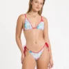 Top de bikini triangular alto Lottie Hall Slide