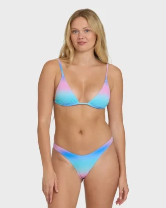 Top de bikini triangular alto Sun Fade Slide