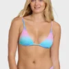 Top de bikini triangular alto Sun Fade Slide