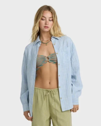 Top de manga larga estampado Wanderer