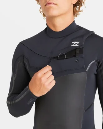 Traje de neopreno 3/2 mm Absolute Natural+ Upcycler Liquid Seal con cremallera en el pecho