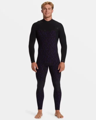 Traje de neopreno 3/2 mm Furnace Natural Upcycler GBS con cremallera en el pecho
