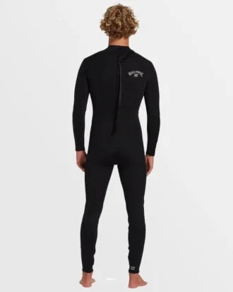 Traje de neopreno con cremallera trasera y lámina de 4/3 mm
