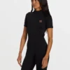 Traje de primavera de pantalones cortos con costuras planas y acabado metalizado Traje de primavera de pantalones cortos con costuras planas y acabado metalizado