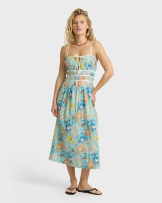Vestido midi Palm Grove