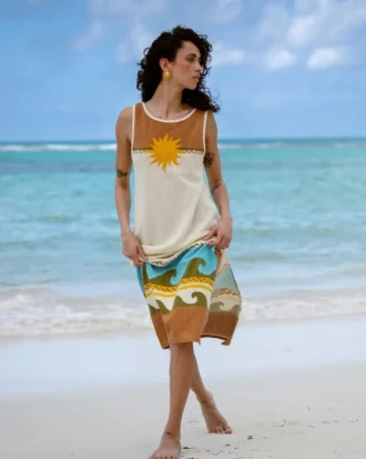 Vestido midi Solar Babe